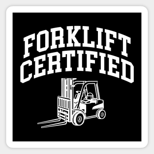 Forklift Certified Sticker